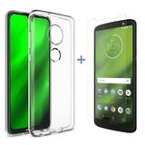 Capinha para Motorola Moto G6 Play Silicone Ultra fina Casca de Ovo + Película - Hrebos