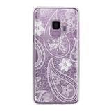 Capinha Personalizada Husky Silicone Samsung Galaxy S9 - Hena Branca
