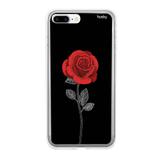Capinha Silicone Personalizada Husky iPhone 7 Plus / 8 Plus Bela Rosa