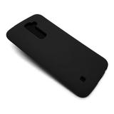 Capinha TPU Super Luxo Silicone Premium Color Fosca para LG K10 Preta - Hrebos