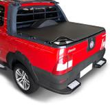 Capota Marítima Fiat Strada Cabine Dupla 2010 A 2013 Modelo Baguete Com Gancho Estepe - Flash cover