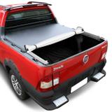 Capota Marítima Fiat Strada Cabine Estendida 1998 A 2013 Trek Roller Com Gancho Sem Estepe - Flash cover