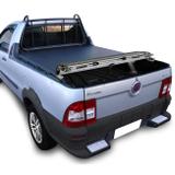 Capota Marítima Fiat Strada Cabine Simples 1998 A 2013 Modelo Trek Com Grade Gancho e Sem Estepe - Flash cover