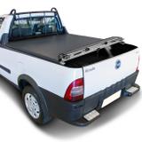 Capota Marítima Fiat Strada Cabine Simples 1998 A 2013 Modelo Trek Com Grade Sem Estepe Gancho - Flash cover