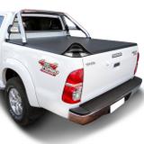 Capota Marítima Toyota Hilux Cabine Dupla 2005 A 2015 Modelo Baguete Compatível Com Santo Antonio - Flash cover