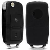 Carcaça Chave Canivete Modelo Volkswagen Gol Polo Fox Saveiro Up Golf 2 Botões Alarme Sem Lâmina - F.s.