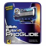 Carga Gillette Fusion Proglide com 4 Cartuchos