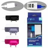 Carregador 2 Entradas USB V8 3.1A Inova - CAR-5016
