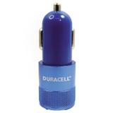 Carregador automotivo com duplo USB 2.1A azul - Duracell