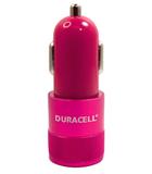 Carregador automotivo com duplo USB 2.1A rosa - Duracell