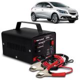 Carregador Bateria Automotivo Para Carro Shutt Bivolt 12V 10A 120W Led Indicador Auxiliar De Partida