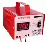 Carregador De Bateria 12v Com Voltímetro Lento E Rápido Cv20 - Trafotron