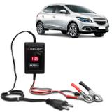 Carregador de Bateria Voltímetro Automotivo Para Carro Shutt 12V 2000mAh 24W Bivolt Auxiliar Partida