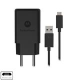 Carregador de Parede Motorola Turbo Power 18W, 100-240V, com Cabo Micro USB Preto