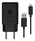 Carregador de Parede Turbo Power 15W com cabo Micro USB - Preto - Motorola