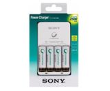 Carregador De Pilhas Sony 2500mah Com 4 Pilhas Bivolt