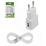 Carregador De Tomada Bivolt Com Saida Usb + Cabo Usb X C 1m - Mbtech