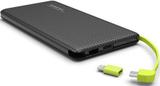 Carregador Portátil 10.000 Mah Slim BK - Pineng
