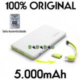 Carregador Portatil Pineng 5.000mah Usb Universal SLIM compatível com MI 9 - Pining