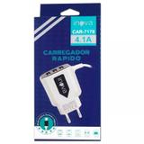 Carregador Super Rápido Parede 3 Saídas USB e Cabo V8 Micro Usb - Inova