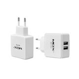 Carregador usb mox mo-f02 2 saídas - branco
