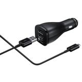 Carregador Veicular Ultra Rápido 2 Portas Preto USB - Samsung