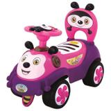 Carrinho Andador Bebê Joaninha Infantil Musical E Luz Rosa - Dm toys