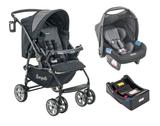 Carrinho At6 K, Bebê Conforto e Base Preto Cinza - Burigotto