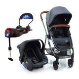 Carrinho + Bebê Conforto + Base Isofix Cinza Infanti Dorel