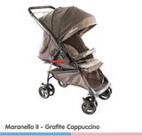 Carrinho Bebe Galzerano Berço Passeio Maranello II - Cappuccino