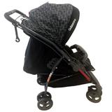 Carrinho Bebê Galzerano Berço Passeio Maranello II Preto Cinza