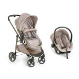 Carrinho Bebê Galzerano Olympus Capuccino 1440 vira moisés com Bebê Conforto Cocoon