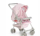 Carrinho Bebê Milano Reversível II Rosa Bebê Galzerano