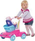 Carrinho Bebê Passeio Rosa - Mercotoys