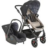 Carrinho Bebê Travel System Galaxy+Casulo P/Cappuccino Kiddo