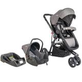 Carrinho Bebê Travel System Kiddo Compass III Mescla Grafite + Casulo Click