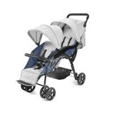 Carrinho Berço-Passeio Para Gêmeos - Double Weego Azul - Multilaser