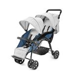 Carrinho Berço-passeio Para Gêmeos Double Weego Azul