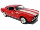 Carrinho Camaro Ss Vermelho 1969 Miniatura 1/32 - Ferro - Rmz city