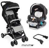 Carrinho com Bebê Miinimo Black Night + Cadeira Keyfit - Chicco