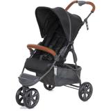 Carrinho de Bebê ABC Design Moving Light Woven Black (Detalhe em Couro)