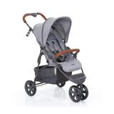 Carrinho de Bebê ABC Design Moving Light Woven Grey (Detalhe em Couro)