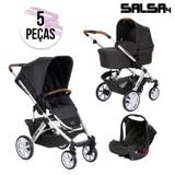 Carrinho de Bebê ABC Design Salsa 4 + Moisés + Bebê Conforto Piano