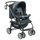 Carrinho de Bebê AT6 K Preto e Cinza - Burigotto