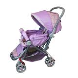 Carrinho de bebê Berço/Passeio com alça reversível Júnior Lilás/Rosa Color Baby