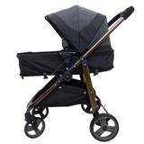 Carrinho de Bebê Berço, Passeio e Moises Olympus Black - Galzerano