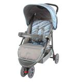 Carrinho de bebê Berço/Passeio Triciclo Junne Ondas Azul Baby Style
