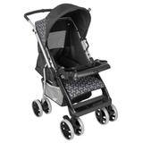 Carrinho De Bebê Berço Tutty Baby Reclinável Thor Plus Preto