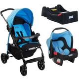 Carrinho de Bebe Burigotto Ecco com Bebe Conforto e Base - Íris