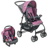 Carrinho de bebê Burigotto Rio K 4016PR56 + Touring Evolution SE rosa para crianças recém-nascidas até 15kg